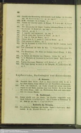 Kupferstiche, Radirungen und Holzschnitte