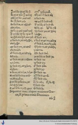 Orationes Graecae & Oratio Dominica