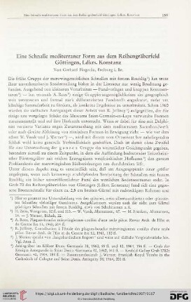 Eine Schnalle mediterraner Form aus dem Reihengräberfeld Güttingen, Ldkrs. Konstanz