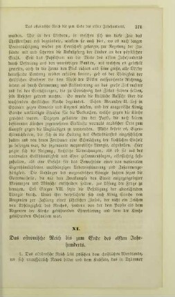 XI. Das oströmische Reich bis zum Ende des elften Jahrhunderts