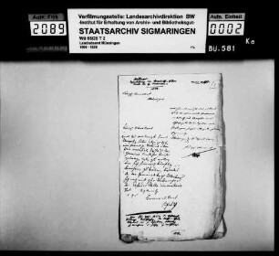 Erpachtung von Herrschaftsgütern durch die vier Herrschaftsgemeinden (Hütten, Ingstetten, Justingen und Gundershofen)