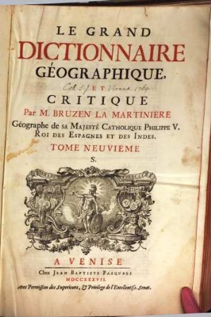 Le grand dictionnaire géographique et critique, 9