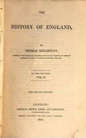 The History of England : In two volumes, 2