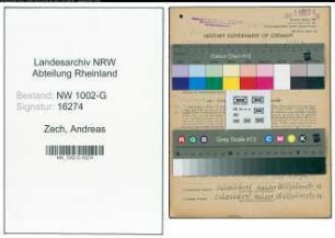 Entnazifizierung Andreas Zech, geb. 01.02.1881 (Gastwirt)