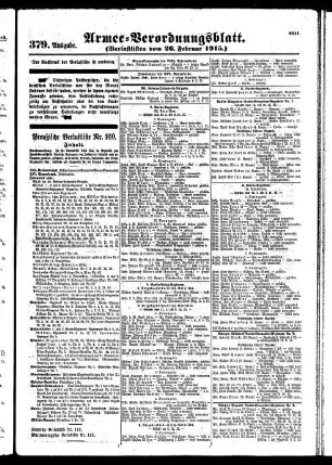 379.Ausgabe. Freitag, 26. Februar 1915