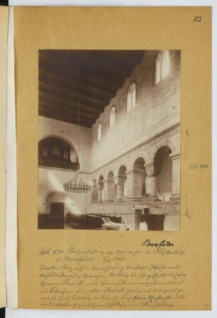 Klosterkirche, Hemeln-Bursfelde: Innenansicht (aus: Skizzen- und Fotoalbum 22)