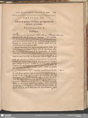 Section IX. Solution de quelques Problêmes qui dépendent des Méthodes précédentes