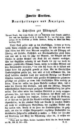 Beurtheilungen und Anzeigen : zweite Section