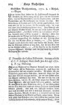 De colica pictonum. Ed.II.