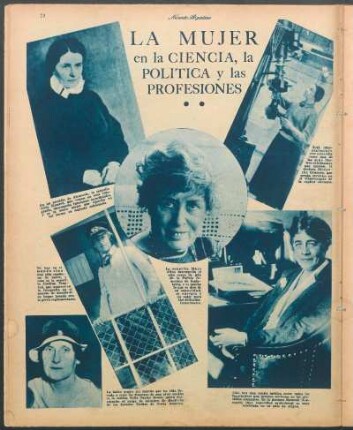La mujer en la ciencia, la política y las profesiones [Fotografías]