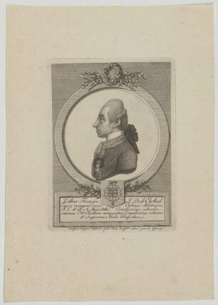 Bildnis des Lothar Francis L. B. ab Ehrthal