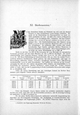 XI. Bierbrauereien