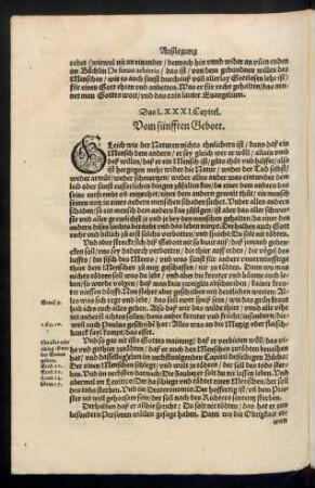 Das LXXXI. Capitel. Vom fünfften Gebott.
