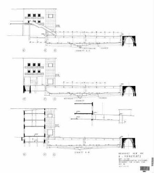 Ulm Hbf: U-Parkplatz , Schnitte E, D, Blatt Nr: U12 Empfangsgeb. U-Parkplatz
