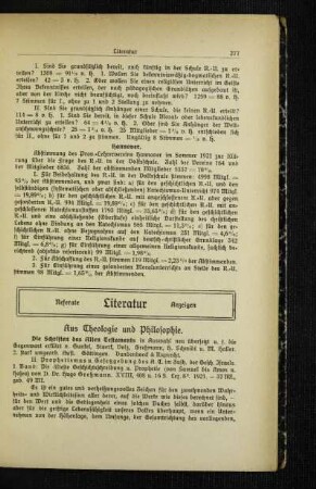 Aus Theologie und Philosophie