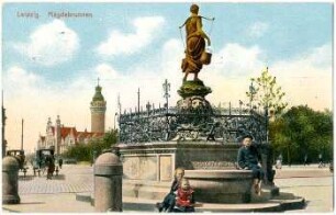 Leipzig. Mägdebrunnen