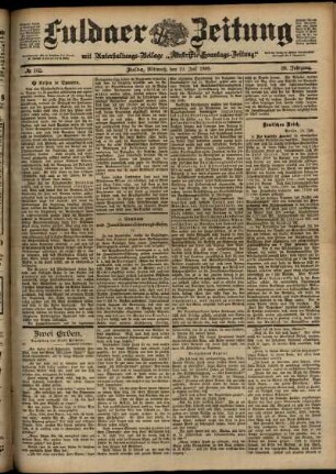 Ausgabe vom Mittwoch, den 19. Juli 1899.