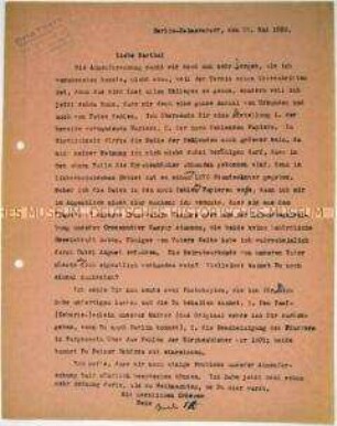 Brief von einem Beamten - Familienkonvolut