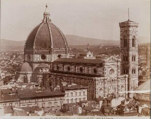 Der Dom S. Maria del Fiore von der Kuppel von S. Lorenzo aus gesehen, Florenz