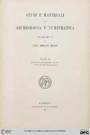 2: Studi e materiali di archeologia e numismatica