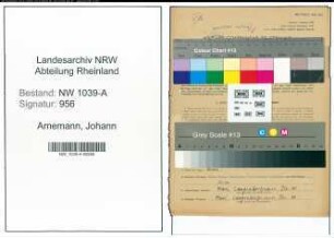 Entnazifizierung Johann Arnemann , geb. 08.05.1898 (Telefonist)