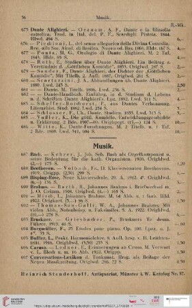 Musik (Nr. 687 - 738)