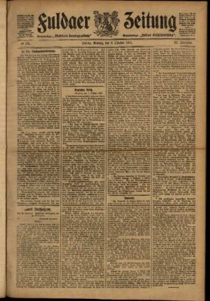 Ausgabe vom Montag, den 09. Oktober 1905.