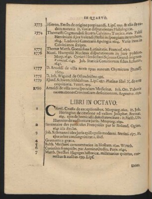 Libri In Octavo.