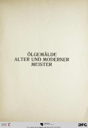 Ölgemälde alter und moderner Meister (Nr. 82-390a)