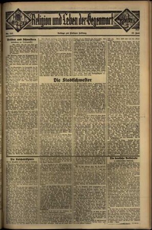 Dritte Ausgabe vom Sonntag, den 23. Juni 1935.