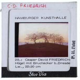 Friedrich, Hügel mit Bruchacker bei Dresden