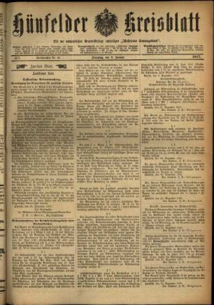 Zweite Ausgabe vom Dienstag, den 02. Januar 1917.