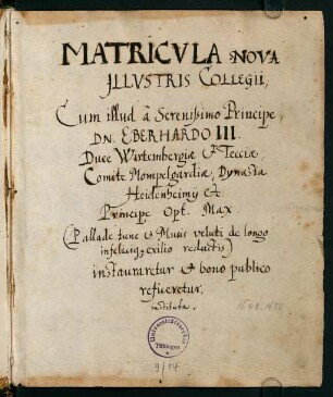Deckblatt mit Stempel