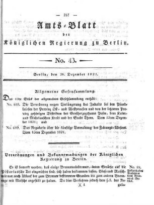 No 43, 26. Dezember 1821