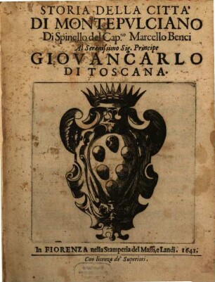 Storia della Città di Montepulciano