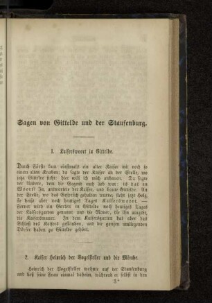 Sagen von Gittelde und der Staufenburg.