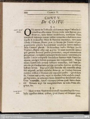 Caput V. De Coitu