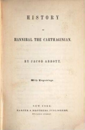 History of Hannibal the Carthaginian