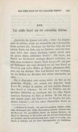 243-247 Das nächste Concil und das orientalische Schisma