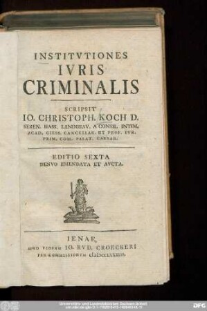 Institvtiones Ivris Criminalis