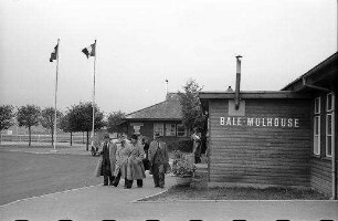 Bâle-Mulhouse: Empfangsbaracke