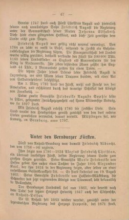 Unter den Bernburger Fürsten