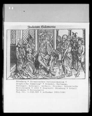 Liber Chronicarum & Schedelsche Weltchronik & Nürnberger Chronik — Urteil Salomons, Folio 47verso