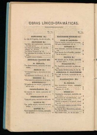 Obras lírico-dramáticas.