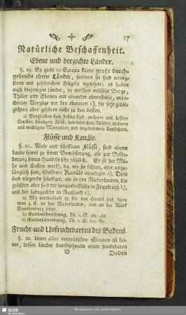 Natürliche Beschaffenheit