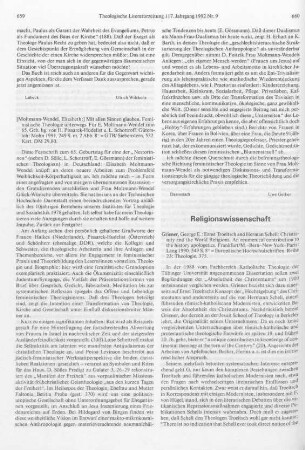 659-660 [Rezension] Mit allen Sinnen glauben