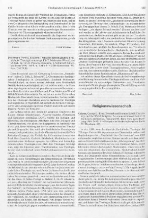 659-660 [Rezension] Mit allen Sinnen glauben