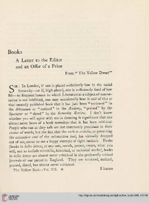 7: Books : a letter to the editor and an offer of a prize