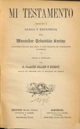 Mi testamento dedicado á sanos y enfermos