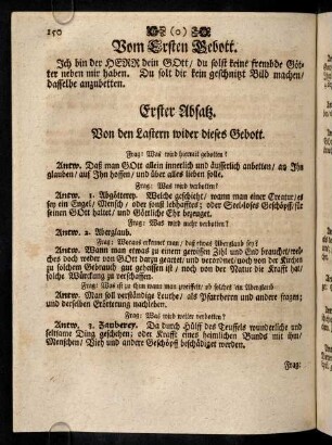 150-159, Vom Ersten Gebott